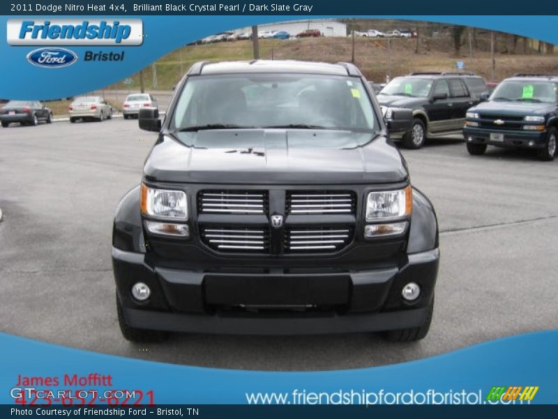 Brilliant Black Crystal Pearl / Dark Slate Gray 2011 Dodge Nitro Heat 4x4