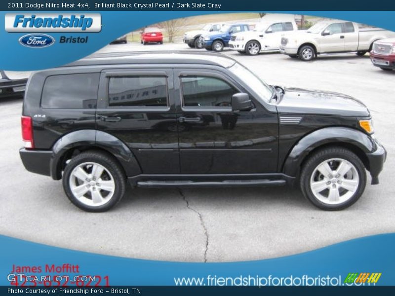 Brilliant Black Crystal Pearl / Dark Slate Gray 2011 Dodge Nitro Heat 4x4