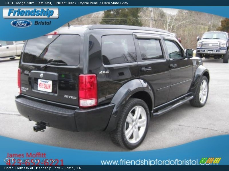 Brilliant Black Crystal Pearl / Dark Slate Gray 2011 Dodge Nitro Heat 4x4