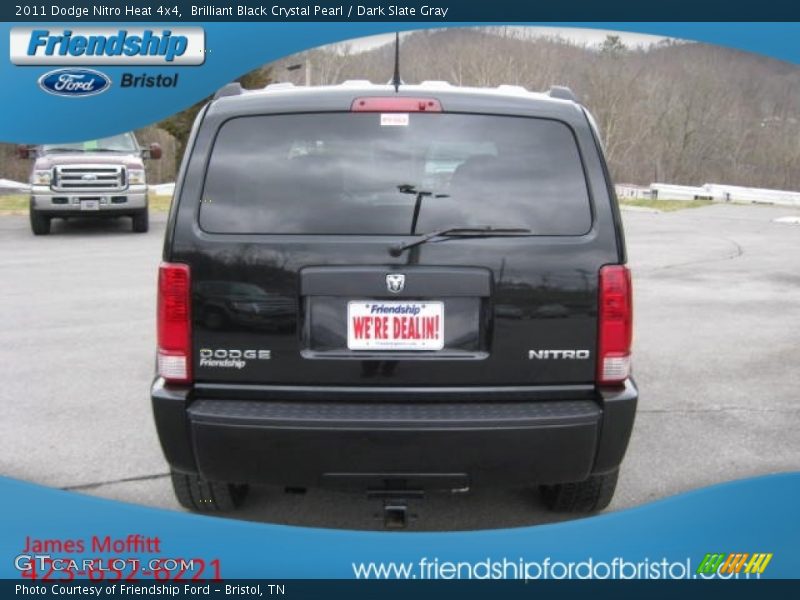 Brilliant Black Crystal Pearl / Dark Slate Gray 2011 Dodge Nitro Heat 4x4