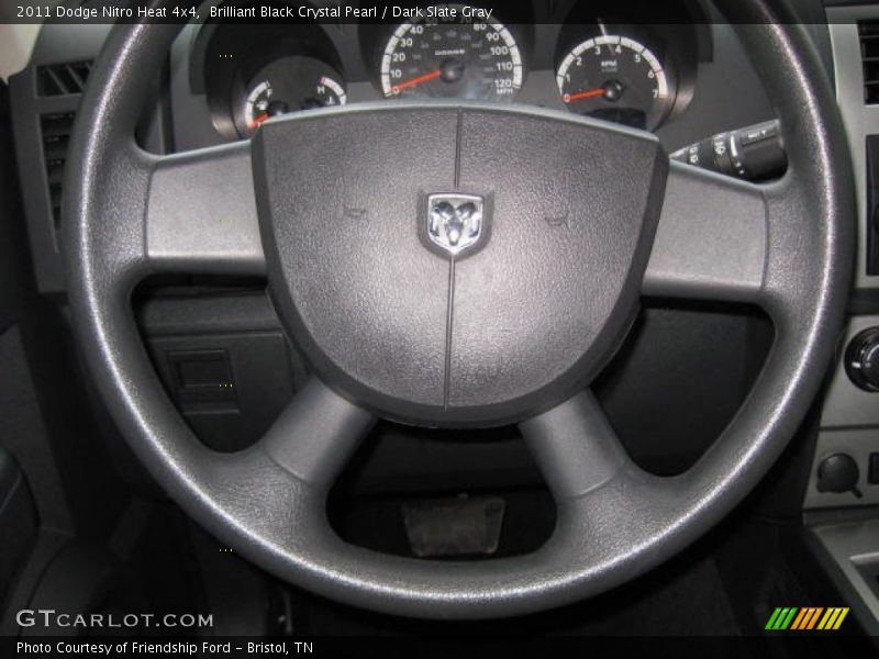 Brilliant Black Crystal Pearl / Dark Slate Gray 2011 Dodge Nitro Heat 4x4