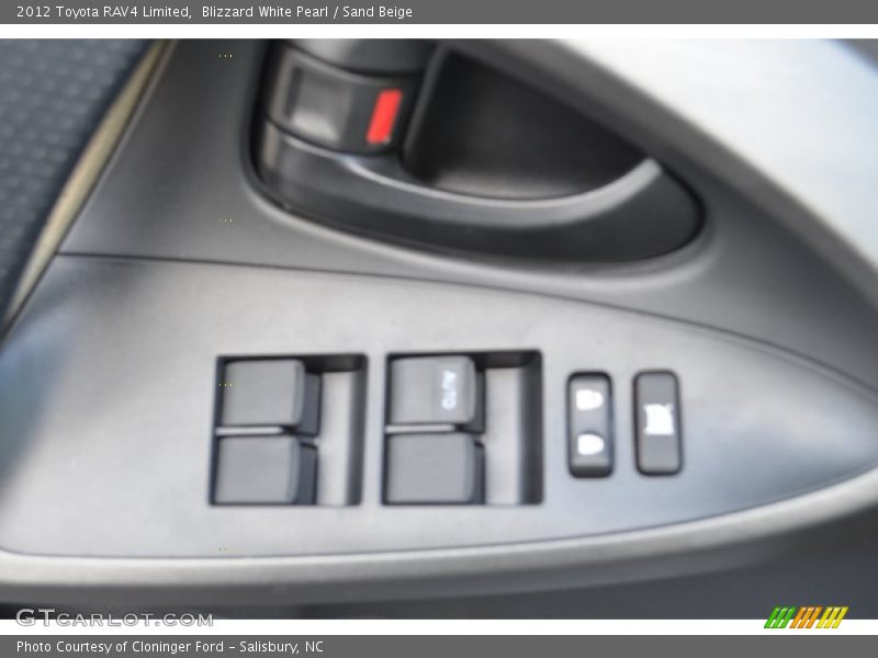 Blizzard White Pearl / Sand Beige 2012 Toyota RAV4 Limited
