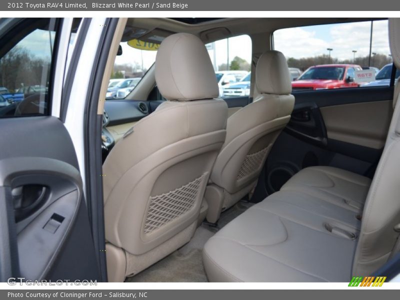 Blizzard White Pearl / Sand Beige 2012 Toyota RAV4 Limited