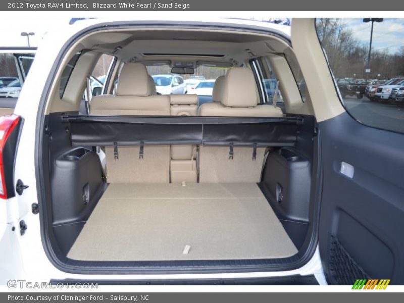 Blizzard White Pearl / Sand Beige 2012 Toyota RAV4 Limited