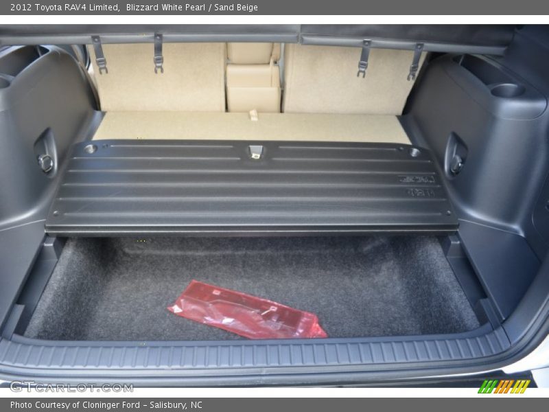 Blizzard White Pearl / Sand Beige 2012 Toyota RAV4 Limited