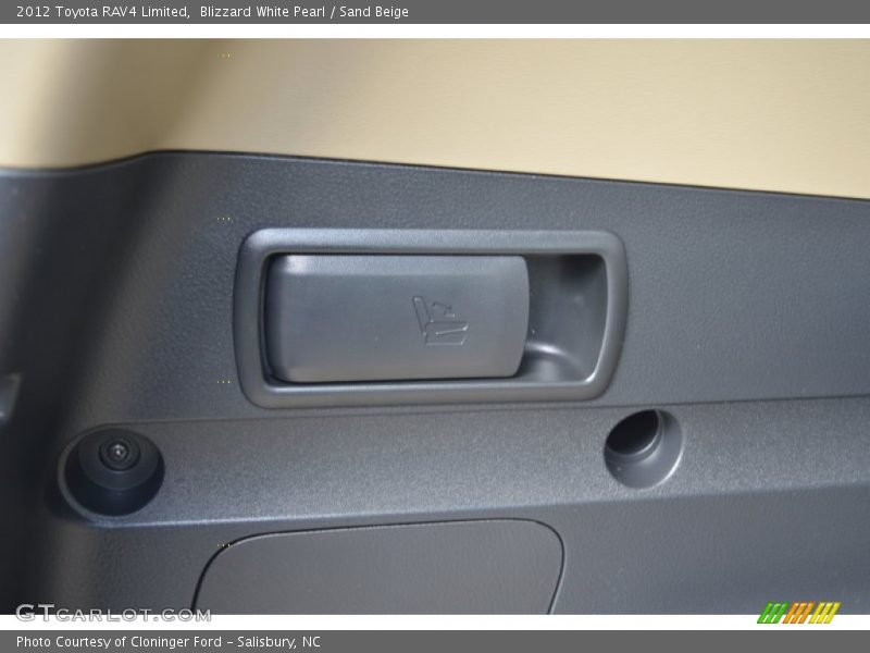 Blizzard White Pearl / Sand Beige 2012 Toyota RAV4 Limited