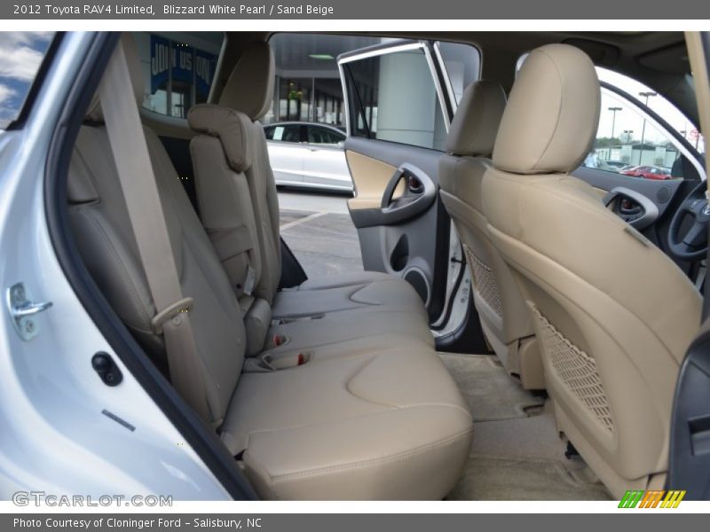 Blizzard White Pearl / Sand Beige 2012 Toyota RAV4 Limited
