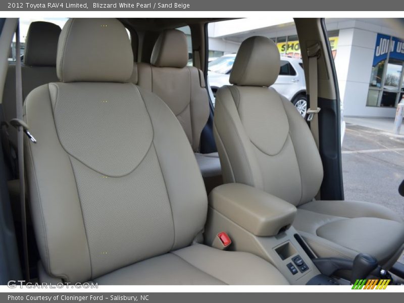 Blizzard White Pearl / Sand Beige 2012 Toyota RAV4 Limited