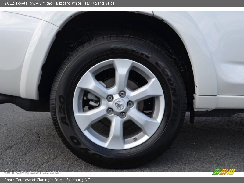 Blizzard White Pearl / Sand Beige 2012 Toyota RAV4 Limited