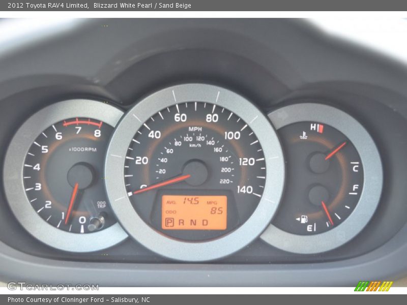 Blizzard White Pearl / Sand Beige 2012 Toyota RAV4 Limited