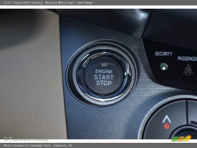 Blizzard White Pearl / Sand Beige 2012 Toyota RAV4 Limited