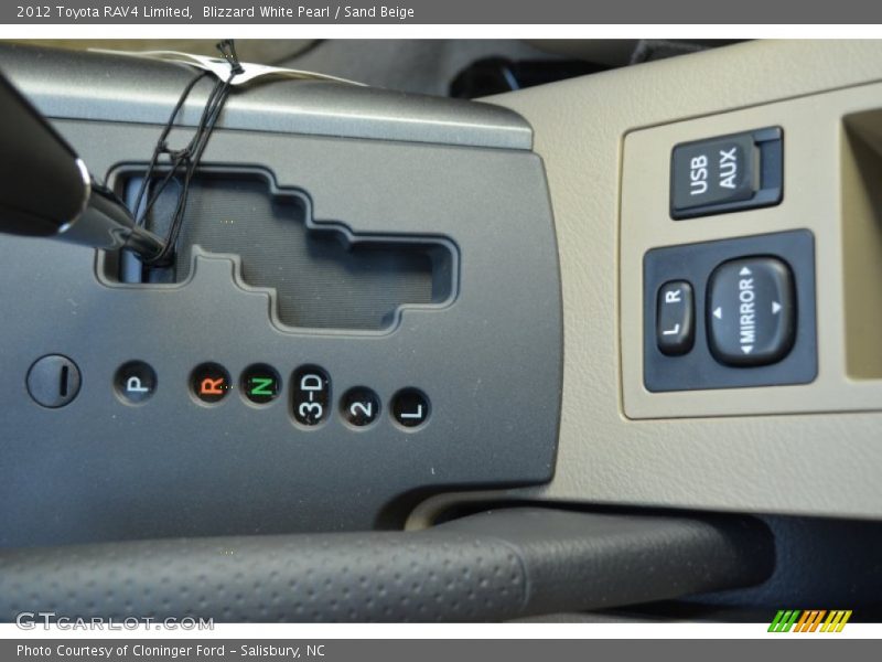Blizzard White Pearl / Sand Beige 2012 Toyota RAV4 Limited