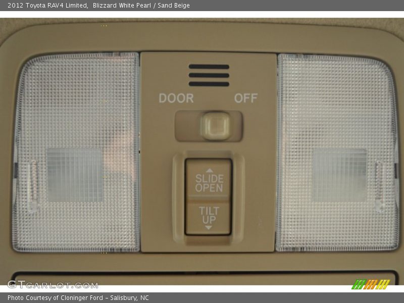 Blizzard White Pearl / Sand Beige 2012 Toyota RAV4 Limited