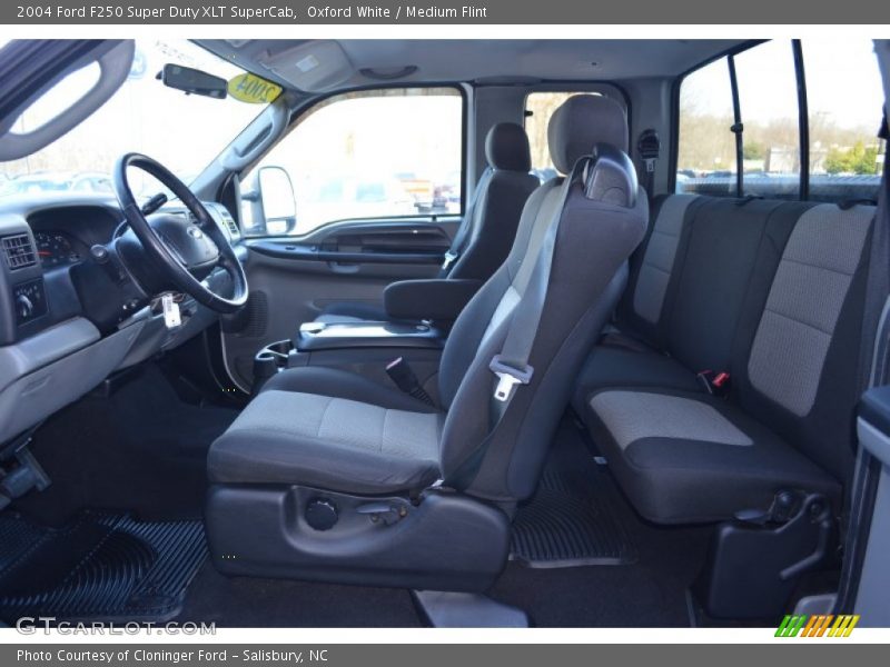  2004 F250 Super Duty XLT SuperCab Medium Flint Interior
