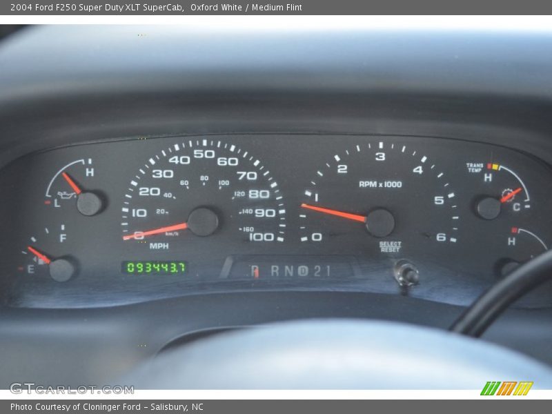  2004 F250 Super Duty XLT SuperCab XLT SuperCab Gauges