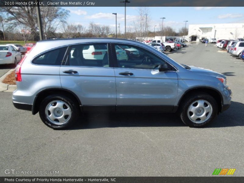Glacier Blue Metallic / Gray 2010 Honda CR-V LX
