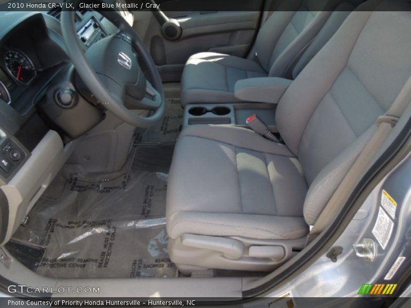 Glacier Blue Metallic / Gray 2010 Honda CR-V LX