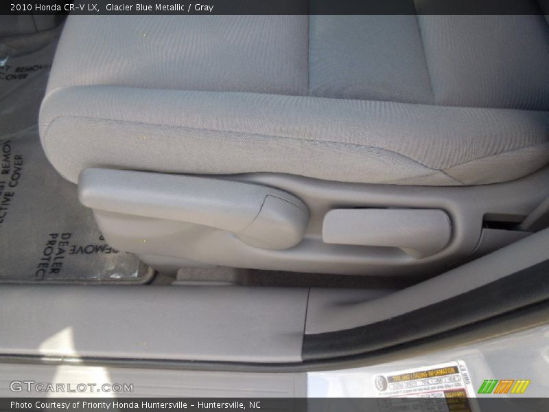 Glacier Blue Metallic / Gray 2010 Honda CR-V LX