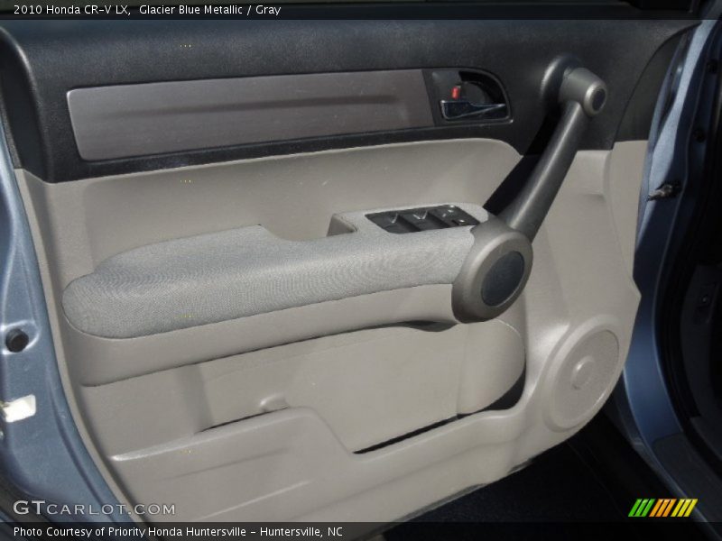 Glacier Blue Metallic / Gray 2010 Honda CR-V LX