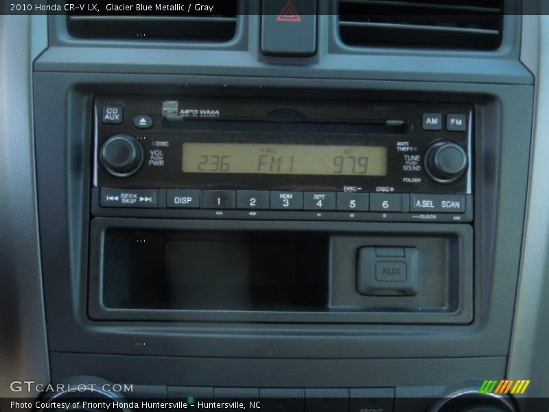 Glacier Blue Metallic / Gray 2010 Honda CR-V LX