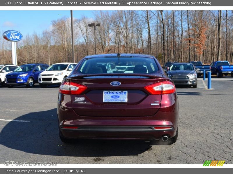 Bordeaux Reserve Red Metallic / SE Appearance Package Charcoal Black/Red Stitching 2013 Ford Fusion SE 1.6 EcoBoost