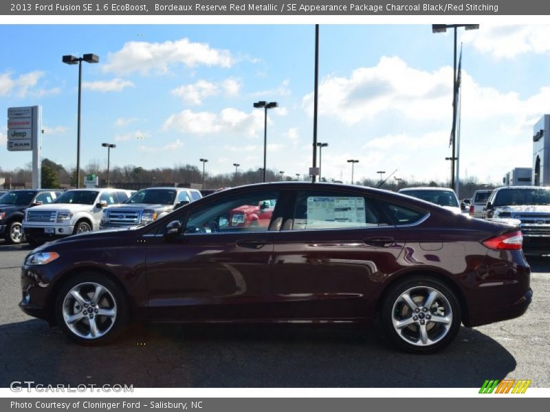 Bordeaux Reserve Red Metallic / SE Appearance Package Charcoal Black/Red Stitching 2013 Ford Fusion SE 1.6 EcoBoost