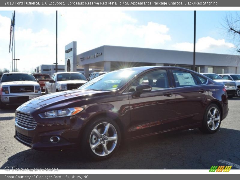 Bordeaux Reserve Red Metallic / SE Appearance Package Charcoal Black/Red Stitching 2013 Ford Fusion SE 1.6 EcoBoost