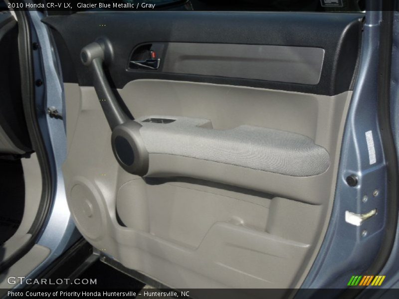 Glacier Blue Metallic / Gray 2010 Honda CR-V LX