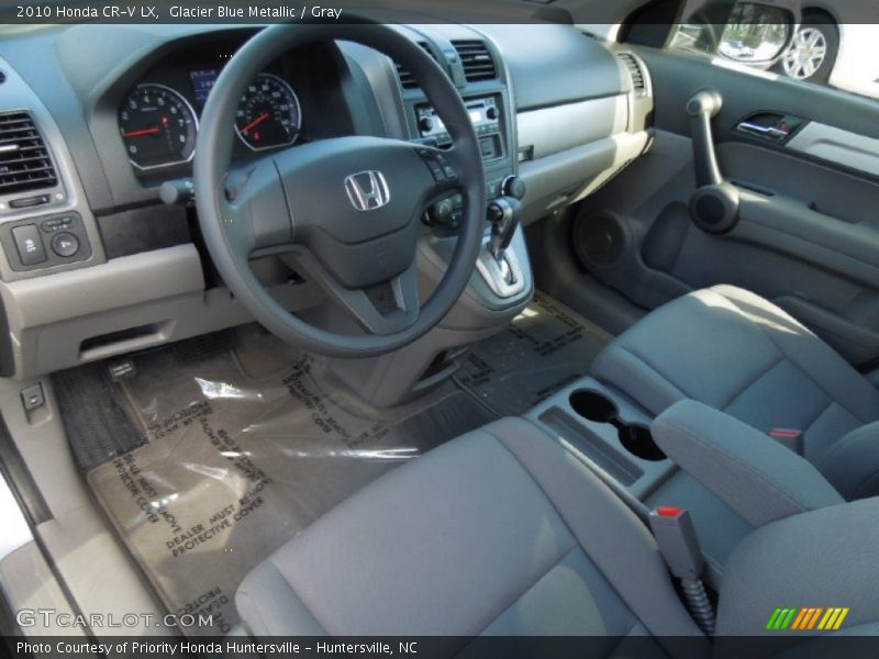 Glacier Blue Metallic / Gray 2010 Honda CR-V LX