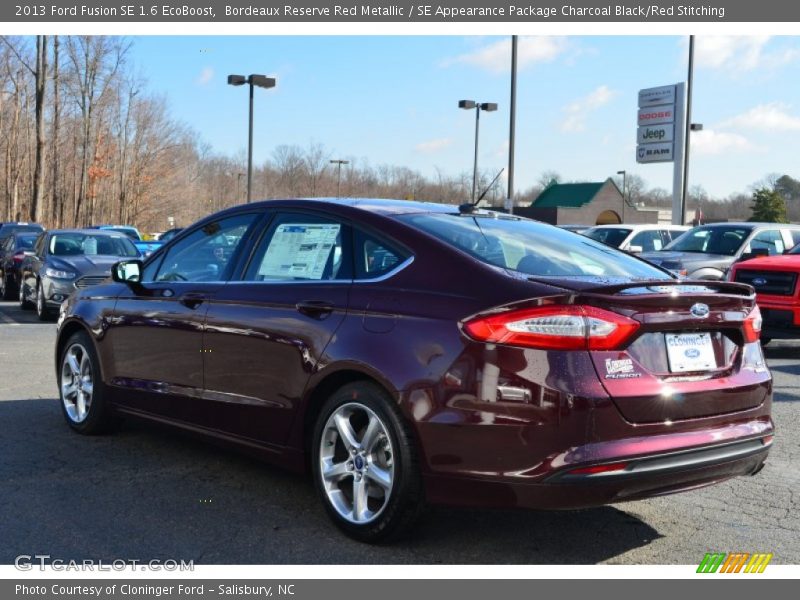 Bordeaux Reserve Red Metallic / SE Appearance Package Charcoal Black/Red Stitching 2013 Ford Fusion SE 1.6 EcoBoost