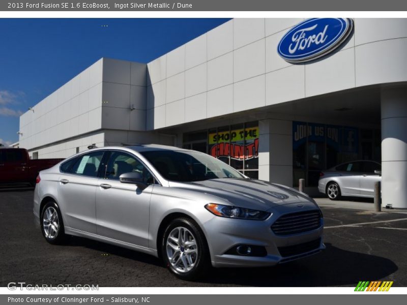 Ingot Silver Metallic / Dune 2013 Ford Fusion SE 1.6 EcoBoost