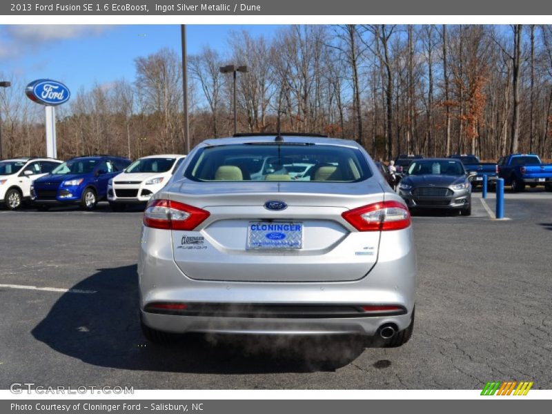Ingot Silver Metallic / Dune 2013 Ford Fusion SE 1.6 EcoBoost
