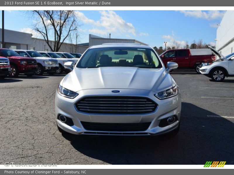 Ingot Silver Metallic / Dune 2013 Ford Fusion SE 1.6 EcoBoost