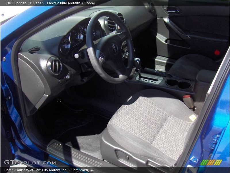 Electric Blue Metallic / Ebony 2007 Pontiac G6 Sedan