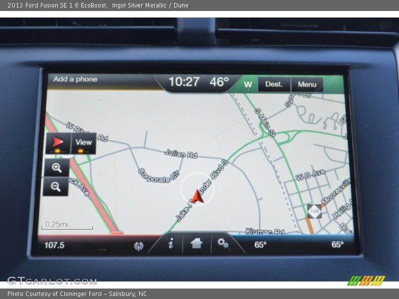 Navigation of 2013 Fusion SE 1.6 EcoBoost