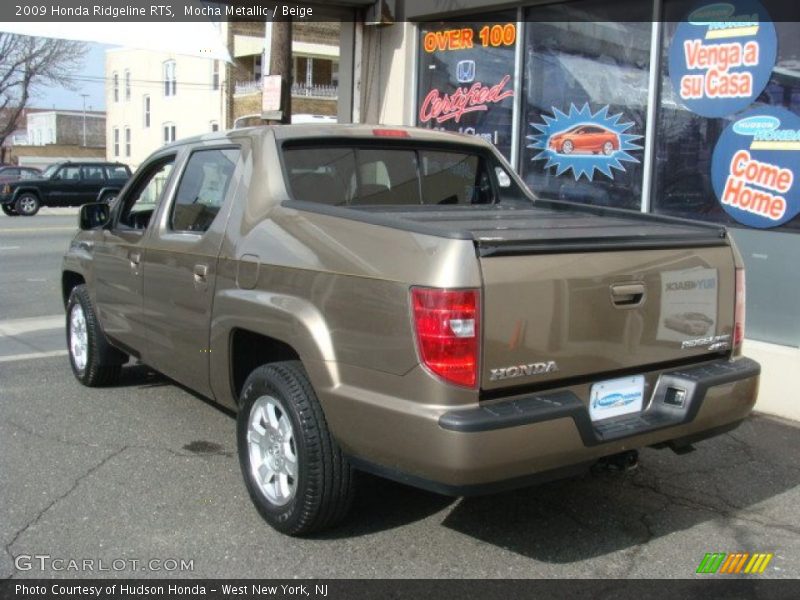 Mocha Metallic / Beige 2009 Honda Ridgeline RTS