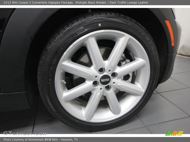 Midnight Black Metallic / Dark Truffle Lounge Leather 2013 Mini Cooper S Convertible Highgate Package
