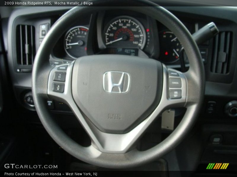 Mocha Metallic / Beige 2009 Honda Ridgeline RTS