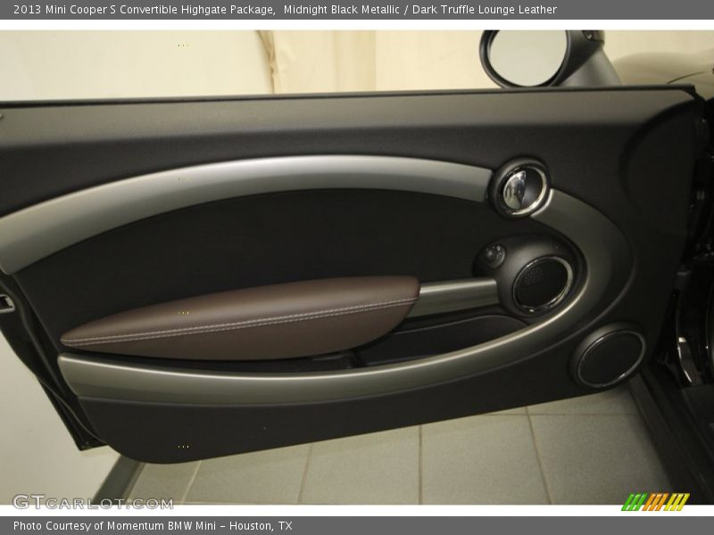Midnight Black Metallic / Dark Truffle Lounge Leather 2013 Mini Cooper S Convertible Highgate Package