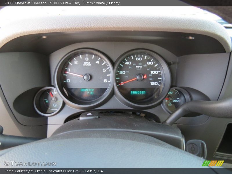 Summit White / Ebony 2013 Chevrolet Silverado 1500 LS Crew Cab