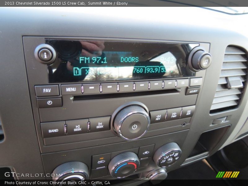 Summit White / Ebony 2013 Chevrolet Silverado 1500 LS Crew Cab