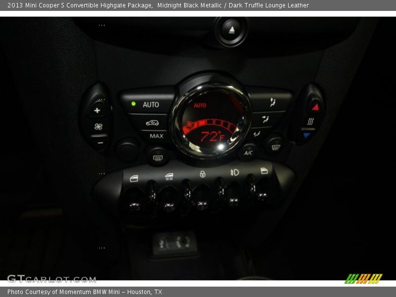 Midnight Black Metallic / Dark Truffle Lounge Leather 2013 Mini Cooper S Convertible Highgate Package