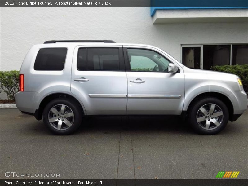 Alabaster Silver Metallic / Black 2013 Honda Pilot Touring