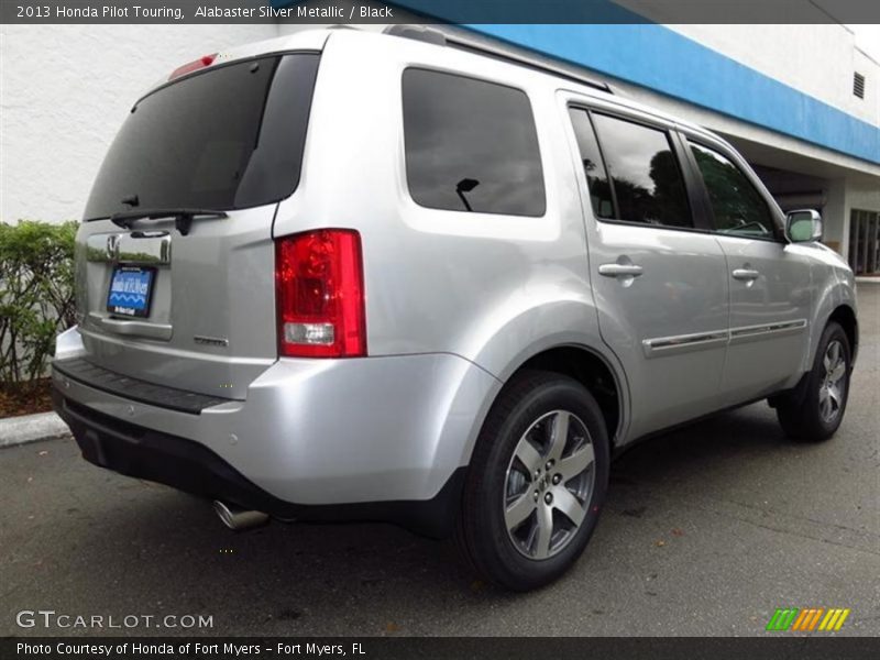 Alabaster Silver Metallic / Black 2013 Honda Pilot Touring