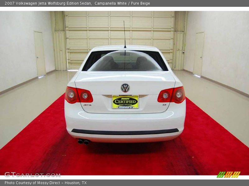 Campanella White / Pure Beige 2007 Volkswagen Jetta Wolfsburg Edition Sedan