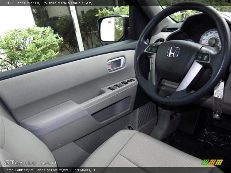 Polished Metal Metallic / Gray 2013 Honda Pilot EX