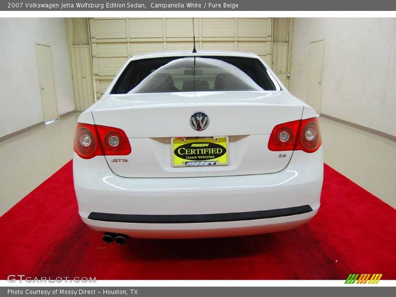 Campanella White / Pure Beige 2007 Volkswagen Jetta Wolfsburg Edition Sedan