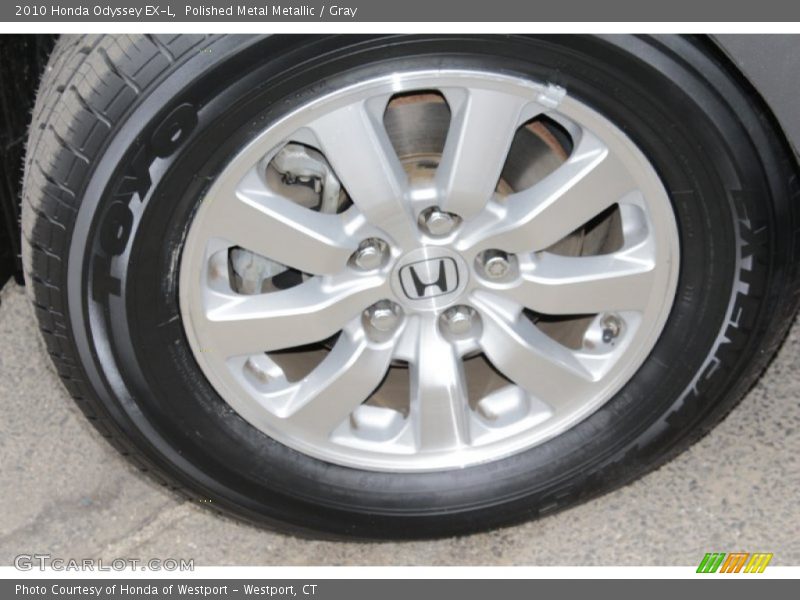 Polished Metal Metallic / Gray 2010 Honda Odyssey EX-L