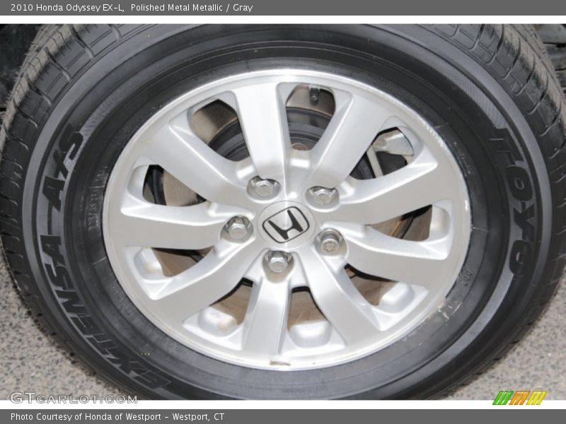 Polished Metal Metallic / Gray 2010 Honda Odyssey EX-L