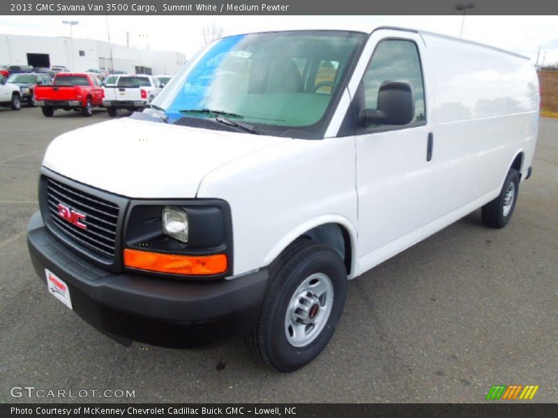 Summit White / Medium Pewter 2013 GMC Savana Van 3500 Cargo